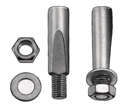 Fix-Nippel Crankspie cotter pin 9,5mm short surface