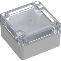 TRU COMPONENTS 6U07080804437 TC-13865052 Industriële behuizing 75 x 75 x 45 ABS, Polycarbonaat Lichtgrijs 1 stuk(s) - thumbnail