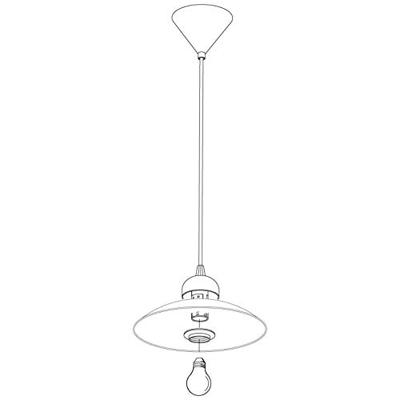 Eglo HanglampVetro gegolfd wit - 82785