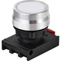 TRU COMPONENTS TC-12835232 ONPOW26BK-W Frontelement voor druktoets Knop Wit 1 stuk(s) - thumbnail