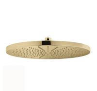 Hoofddouche Hotbath Cobber Opbouw 30 cm Geborsteld Messing PVD - thumbnail