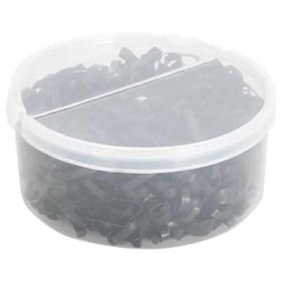 VidaXL Haarelastiekjes paard 500 st silicone zwart