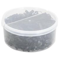 VidaXL Haarelastiekjes paard 500 st silicone zwart - thumbnail