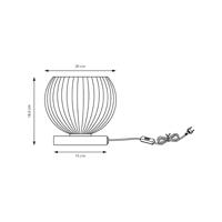 Light depot - tafellamp Credo rond messing - opaal glas - Outlet - thumbnail