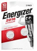 Energizer knoopcel CR2016, blister van 2 stuks - thumbnail