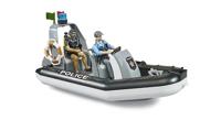 Bruder Politieboot met Politieagent - thumbnail
