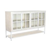 Dressoir DKD Home Decor 170 x 45 x 100 cm Metaal Wit Mangohout - thumbnail