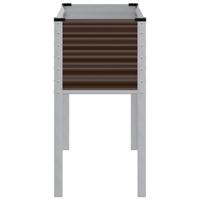 Plantenbak 100x41x90 cm staal bruin - thumbnail