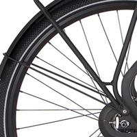 Cortina spatbordstang achter 28 common jet black matt - thumbnail