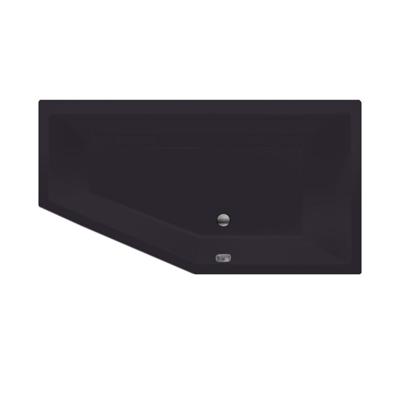 Xenz Society Hoekbad - 160x90x53 - afvoer Midden - Rechts - acryl - antraciet 6882-05