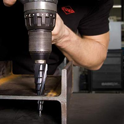 RUKO 101087PRO Getrapteboorset 3-delig 6 - 12 mm, 6 - 20 mm, 6 - 27 mm HSS 3 vlakken schacht 1 set(s) - thumbnail