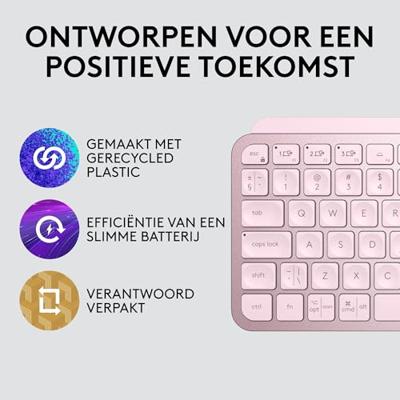Logitech MX Keys Mini Minimalist Wireless Illuminated Keyboard toetsenbord - thumbnail