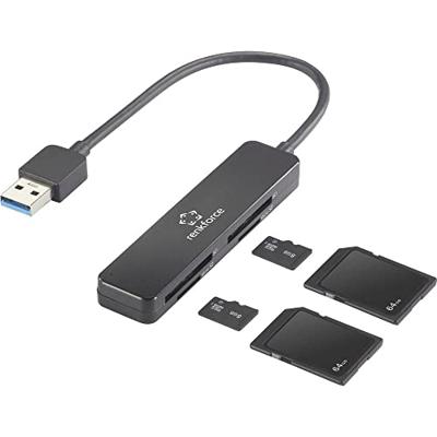 Renkforce RF-PCR-220 Externe geheugenkaartlezer USB-A 3.2 Gen 1 Zwart