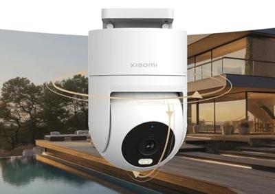 XIAOMI Outdoor Camera CW300 Outdoor-camera met 2560p-resolutie, IP66, persoonsherkenning door IA, nachtzicht, 360 graden, wit (ESversie)