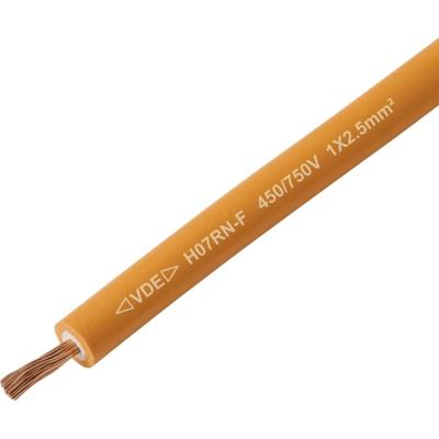 TRU COMPONENTS TC-13537036 Rubberkabel H07RN-F 1 x 2.5 mm² Oranje per meter