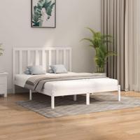 Bedframe massief hout wit 160x200 cm - thumbnail