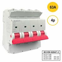 HS1 lastscheider 4 polig 63A hoofdschakelaar werkschakelaar lastschakelaar Voor AC en DC stroom - thumbnail