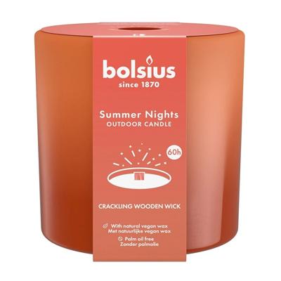 Bolsius Glas Summer Nights Ø10cm Terra