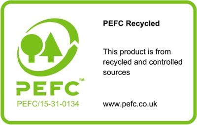 Post-it Recycled notes, 100 vel, ft 76 x 127 mm, geel, pak van 6 blokken