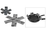 Panbeschermer set 2 stuks 37,5 cm grijs - thumbnail
