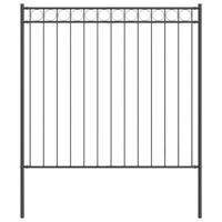 VidaXL Hecelement grijs 170 x 200 cm staal - thumbnail