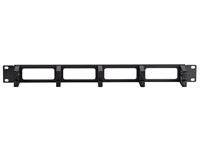DSI 1U 19 inch metalen kabelgoot met 5 kunststof haken - DS-1903 kabelmanagement - thumbnail