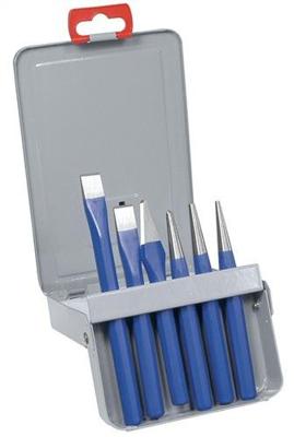 Promat/Tecwerk Set gereedschap | inhoud 6 delig | luchtgehard chroom-vanadiumstaal gelakt | metalen cassette - 4000812360