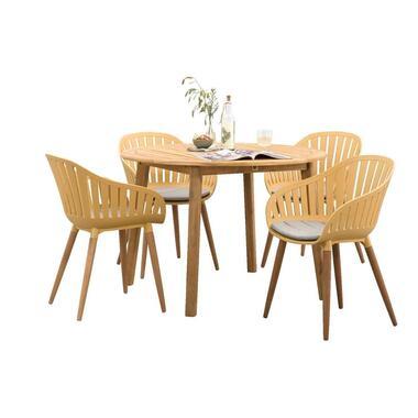 Le Sud tuinset Rodez Dijon rond - geel - 5-delig