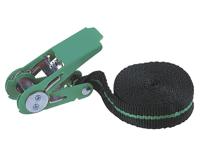 Wolfcraft 3418000 Spanband (eendelig) Trekkracht (lc) vastbinden (enkel/direct): 90 daN (l x b) 4 m x 25 mm Ratelinrichting EN 12195-2 - thumbnail