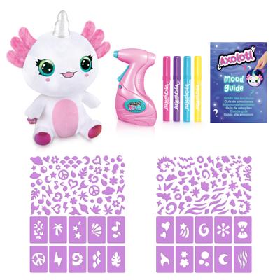 Airbrush Pluche Axolotlcorn Oplichtend Airbrush Pluche Axolotlcorn Oplichtend