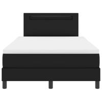 Bedframe met matras met matras Zwart 120 x 200 cm Kunstleer - thumbnail