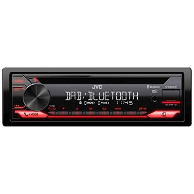 JVC KDDB622BT Autoradio enkel DIN Aansluiting voor stuurbediening, Bluetooth handsfree, DAB+ tuner