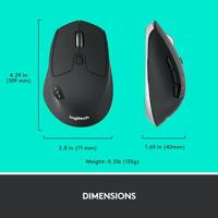 Wireless muis Logitech 910-004791 Zwart - thumbnail