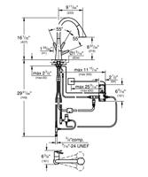 Grohe Zedra Touch Elektrische Kraan 13,1x26,4x40,6 cm Chroom - thumbnail