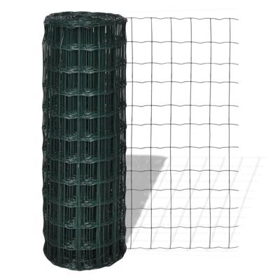 Euro hek 25x0,8 m staal groen