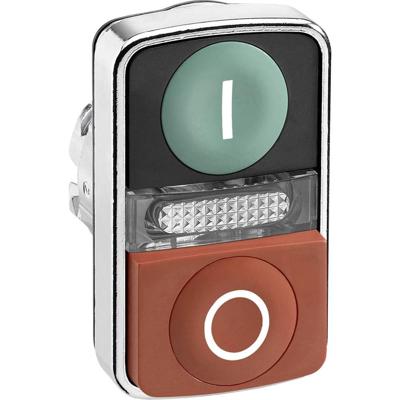 Schneider Electric ZB4BW7L3741 ZB4BW7L3741 Verlichtingsdrukschakelaar 2 knoppen Druk-ontgrendeling 1 stuk(s)