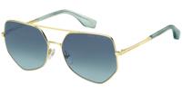 Marc Jacobs zonnebril unisex polygonaal goud/blauw gradient - thumbnail