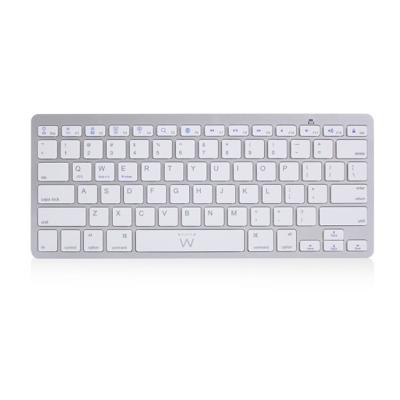 Ewent EW3163 toetsenbord Bluetooth QWERTY US International Zilver, Wit Ewent EW3163 toetsenbord Bluetooth QWERTY US International Zilver, Wit