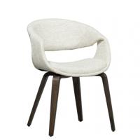 Woood Yossi eetkamerstoel Naturel donker hout - thumbnail