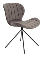 Zuiver Eetkamerstoel 'OMG' Velvet, kleur Grijs - thumbnail