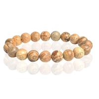 Memphis Natuursteen Armband 10mm - Picture Jasper - thumbnail