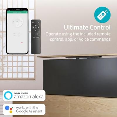 Gemotoriseerde TV-Standaard | 37 - 80 " | Maximaal schermgewicht: 60 kg | Ingebouwd Kastontwerp | Hefbereik: 68 - 158 cm | Afstandbestuurbaar | ABS / Staal | Zwart - thumbnail