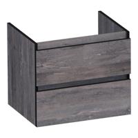 Brauer Joy Edge Onderkast 60 cm - met 2 Softclose Lades Greeploos en 1 Sifon Uitsparing - Driftwood - thumbnail