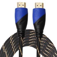 10m HDMI 1.4 Version 1080P Woven Net Line Blue Black Head HDMI Male to HDMI Male Audio Video Connector Adapter Cable - thumbnail