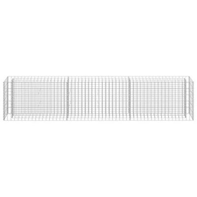 Gabion plantenbak verhoogd 270x30x60 cm gegalvaniseerd staal