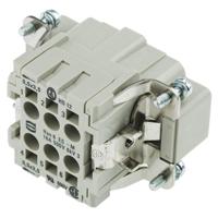 HARTING 09330062616 Pin-inzetstuk Han® E 6 + PE Cage Clamp 1 stuk(s) Piece - thumbnail