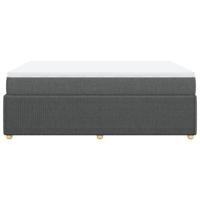Boxspring met matras stof donkergrijs 160x200 cm - thumbnail