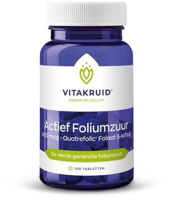 Vitakruid Actief Foliumzuur Quatrefolic® 5-MTHF 400 mcg