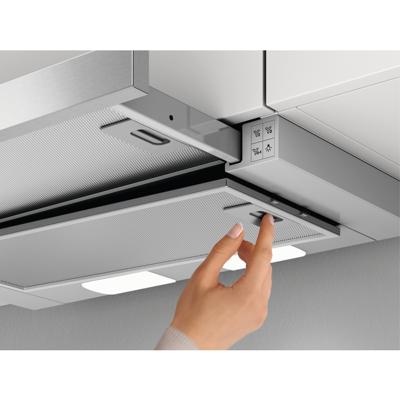 AEG DPB3622S Afzuigkap geïntegreerd Grijs