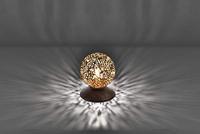 Paul Neuhaus Tafellamp Greta Ø 10 cm bruin - thumbnail